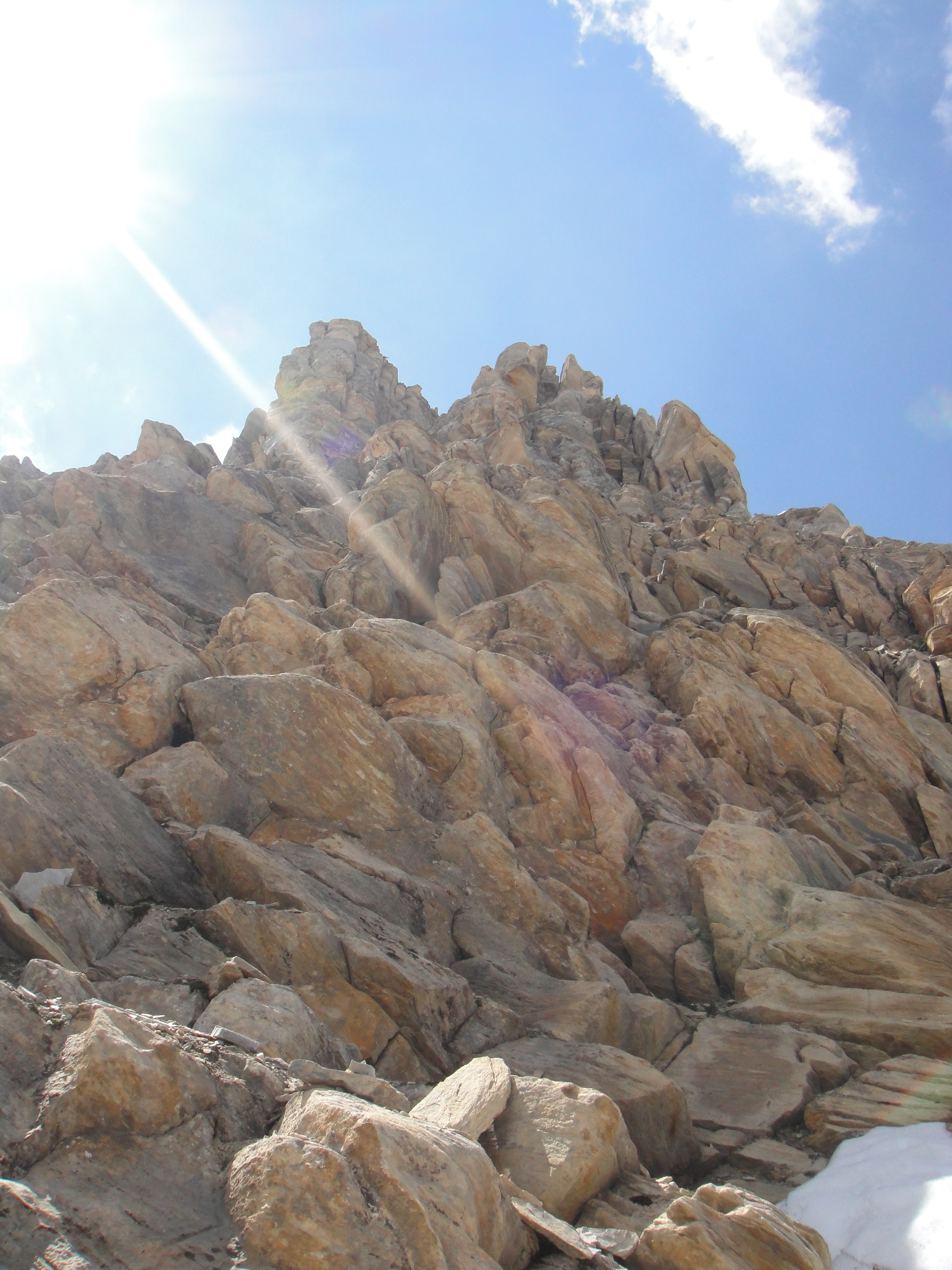 Last climb to the Granta Parey, Aosta Valley, Italy